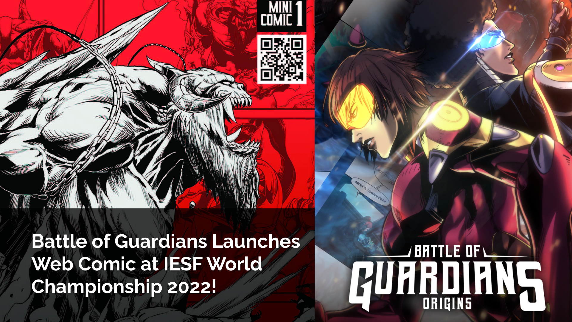 Good Games Guild Incubation Project Battle of Guardians Launches Web Comic at IESF World Championship 2022